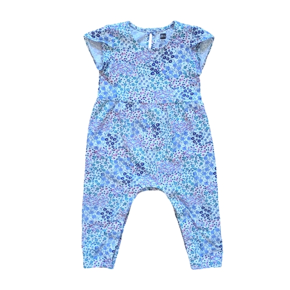 Tea Collection Other - Tea Collection Flutter Baby Romper in Floral Patch - Size 12-18M